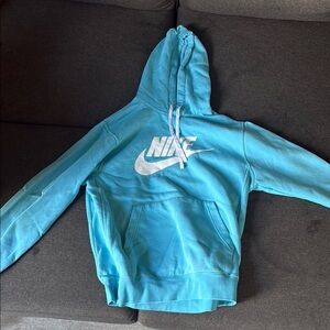Nike Aqua Blue Pullover Hoodie